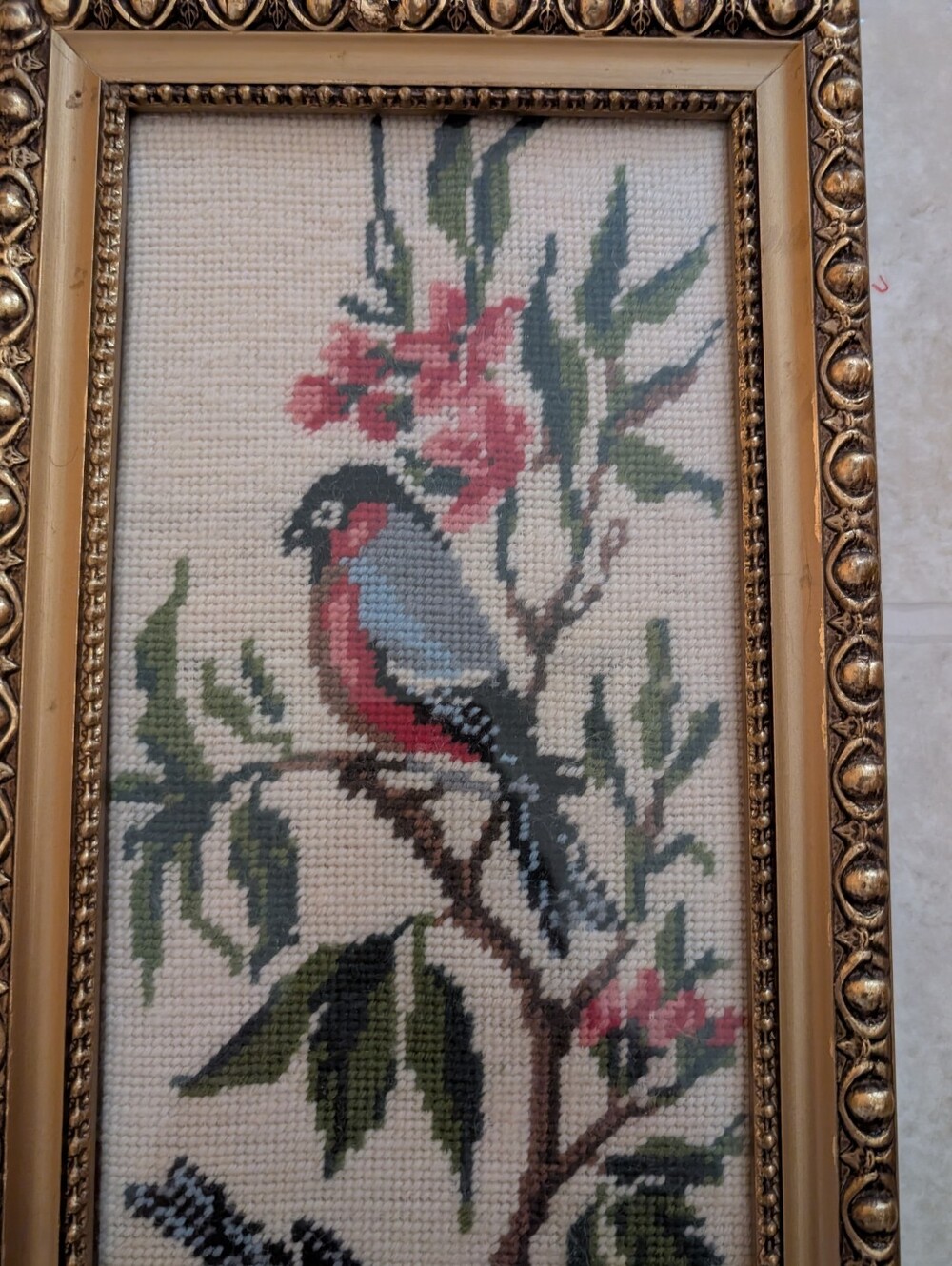 Handmade, Framed Needle Point - Picture 6 of 7